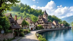 À moins de 2h de Strasbourg, ce village médiéval au bord de l’eau est un véritable décor de carte postale