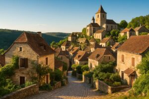 Ce bourg médiéval du Lot évoque les villages perchés de Toscane –