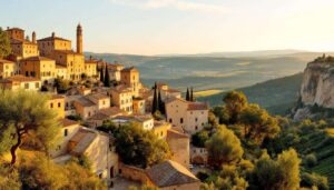 Dominant la vallée depuis la montagne, ce village provençal a gardé une atmosphère médiévale intacte